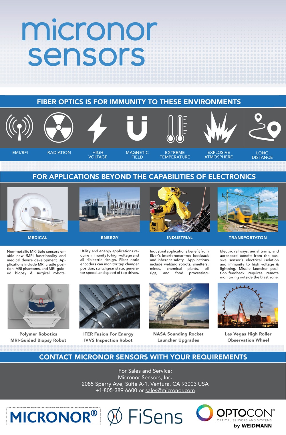 Micronor Sensors show flyer for Sensors Converge 2023