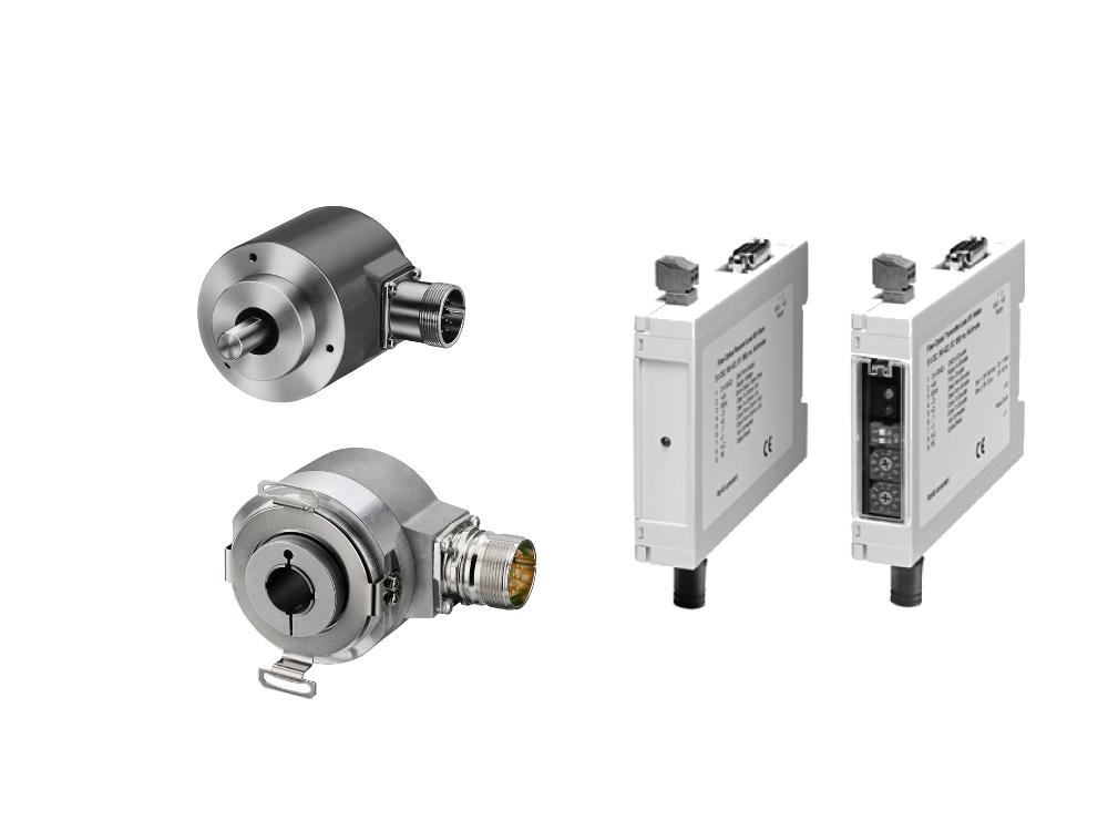 ESAMX58 and ENAMX58 absolute encoders and MR361-2 fiber optic extender system