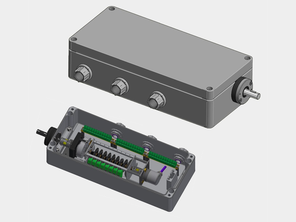 MR231 heavy duty rotary limit switch with precision  encoder-based 4-20mA position output
