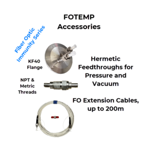 FOTEMP Accessories - fiber optic hermetic feedthroughs and extension cables