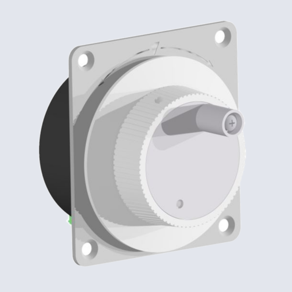 MR195.7 Handwheel with Square Flange Front Panel